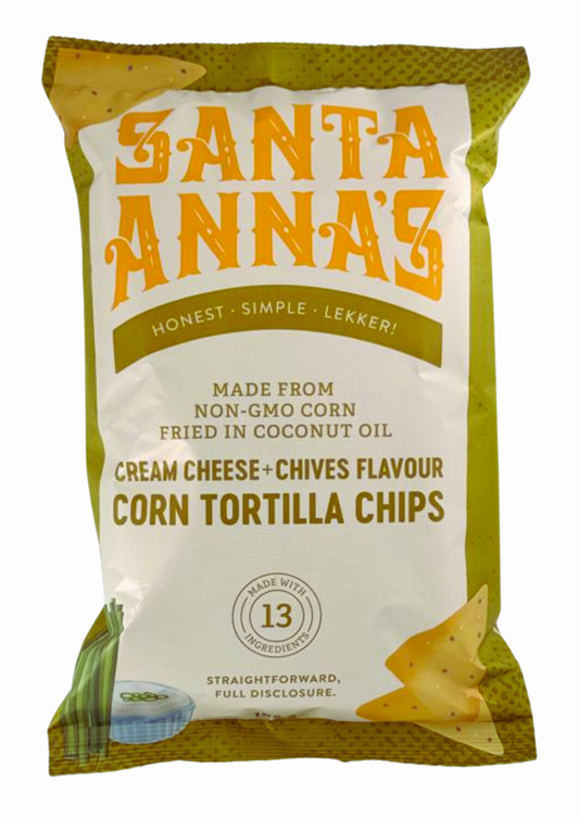 Corn Tortilla Chips | Cream Cheese & Chives Flavour - Box of 10