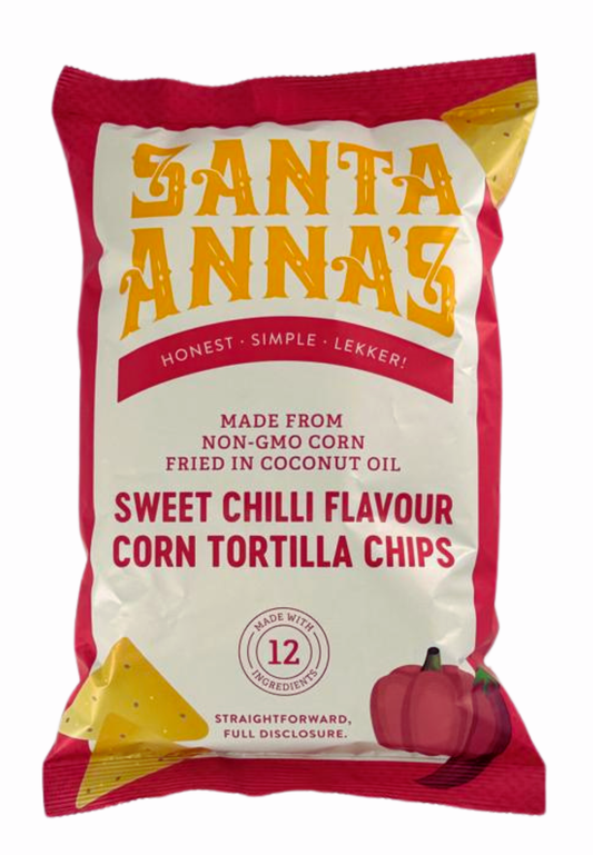 Corn Tortilla Chips | Sweet Chilli Flavour - Box of 10